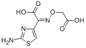 (Z)-2-(2-氨基噻唑-4-基)-2-羧甲氧亚氨基乙酸 结构式