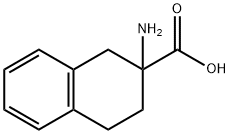 DL-2-氨基四氢萘-2-甲酸 结构式