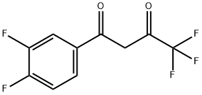 1-(3,4-二氟苯基)-4,4,4-三氟丁烷-1,3-二酮 结构式