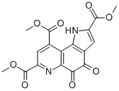 4,5-Dioxo-4,5-dihydro-1H-pyrrol[2,3-f]quinoline-2,7,9-tricarboxylic acid trimethyl ester 结构式