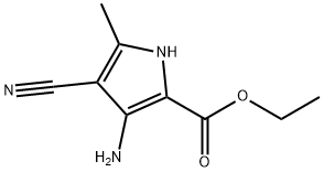 ETHYL 3-AMINO-4-CYANO-5-METHYL-1H-PYRROLE-2-CARBOXYLATE 结构式