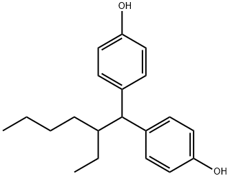 4,4’-(2-乙基亚己基)双苯酚 结构式