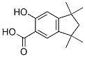 2,3-dihydro-6-hydroxy-1,1,3,3-tetramethyl-1H-indene-5-carboxylic acid 结构式