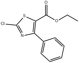 2-CHLORO-4-PHENYL-5-THIAZOLECARBOXYLIC ACID ETHYL ESTER 结构式