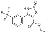 2,3-DIHYDRO-2-OXO-4-[3-(TRIFLUOROMETHYL)PHENYL]-5-THIAZOLECARBOXYLIC ACID ETHYL ESTER 结构式