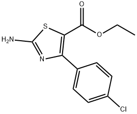 2-氨基-4-(4-氯苯基)噻唑-5-甲酸乙酯 结构式
