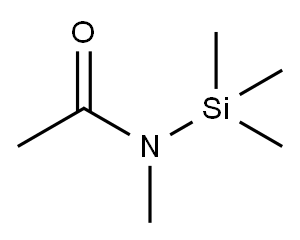 N-甲基-N-(三甲基硅基)乙酰胺 结构式