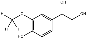 RAC 4-HYDROXY-3-METHOXYPHENYLETHYLENE GLYCOL-D3 结构式