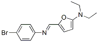 2-Furanamine,  5-[[(4-bromophenyl)imino]methyl]-N,N-diethyl- 结构式