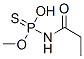 Phosphoramidothioic  acid,  (1-oxopropyl)-,  O-methyl  ester  (9CI) 结构式