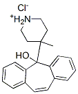 4-(5-hydroxydibenzo[a,d]cyclohepten-5-yl)-4-methylpiperidinium chloride 结构式