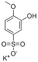 potassium 3-hydroxy-4-methoxybenzenesulphonate  结构式