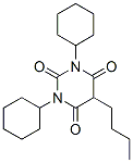 5-Butyl-1,3-dicyclohexyl-2,4,6(1H,3H,5H)-pyrimidinetrione 结构式