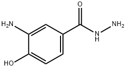 3-氨基-4-羟基苯甲酸 结构式