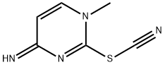 Thiocyanic acid, 1,4-dihydro-4-imino-1-methyl-2-pyrimidinyl ester (9CI) 结构式