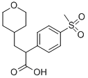 2-[4-(METHANESULFONYL)PHENYL]-3-(TETRAHYDROPYRAN-4-YL)PROPIONIC ACID 结构式