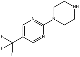 2-(哌嗪-1-基)-5-三氟甲基嘧啶 结构式