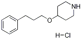 4-(3-苯基丙氧基)哌啶盐酸盐 结构式
