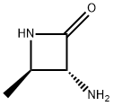 2-Azetidinone,3-amino-4-methyl-,(3R,4R)-(9CI) 结构式