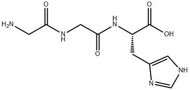 甘氨酰甘氨酰-L-组氨酸 结构式