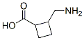 2-(aminomethyl)cyclobutanecarboxylic acid 结构式