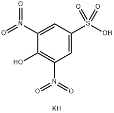 3,5-DINITRO-4-HYDROXYBENZENESULFONIC ACID POTASSIUM SALT 结构式