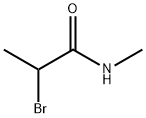 2-溴-N-甲基-丙酰胺 结构式