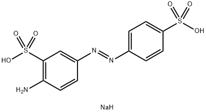 4-AMINO-1,1′-AZOBENZENE-3,4′-DISULFONIC ACID MONOSODIUM SALT 结构式