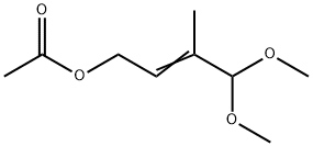 4,4-dimethoxy-3-methyl-2-butenyl acetate 结构式