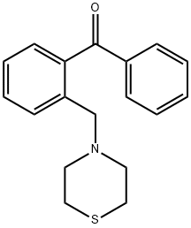 2-(THIOMORPHOLINOMETHYL)BENZOPHENONE 结构式