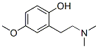 Phenol, 2-[2-(dimethylamino)ethyl]-4-methoxy- (9CI) 结构式