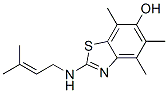 6-Benzothiazolol,  4,5,7-trimethyl-2-[(3-methyl-2-butenyl)amino]-  (9CI) 结构式