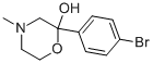 2-(4-BROMOPHENYL)-4-METHYL-2-MORPHOLINOL 结构式