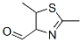 4-Thiazolecarboxaldehyde, 4,5-dihydro-2,5-dimethyl- (9CI) 结构式