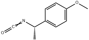 (R)-(+)-1-(4-甲氧基苯基)异氰酸乙酯 结构式