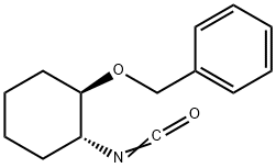 (1R,2R)-(-)-2-苄氧基环己基异氰酸酯 结构式