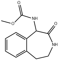 1-甲氧甲酰氨基-4,5-二氢-1H-苯并[D]氮杂-2(3H)-戊酮 结构式