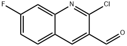 2-氯-7-氟喹啉-3-甲醛 结构式