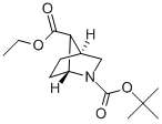 ANTI-2-BOC-2-AZABICYCLO[2.2.1]HEPTANE-7-CARBOXYLIC ACID ETHYL ESTER 结构式