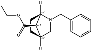 ANTI-2-BENZYL-2-AZABICYCLO[2.2.1]HEPTANE-7-CARBOXYLIC ACID ETHYL ESTER 结构式