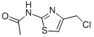 2 -乙酰氨基- 4-(氯甲基)-1,3-噻唑 结构式