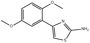 4-(2,5-二甲氧基苯基)噻唑-2-胺 结构式