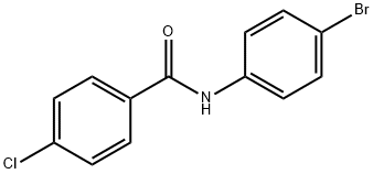 N-(4-溴苯基)-4-氯苯甲酰胺 结构式
