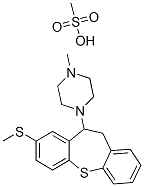 马来酸甲硫替平 结构式
