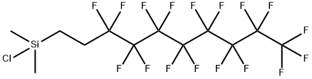 1H,1H,2H,2H-全氟十七烷二甲基硅烷 结构式