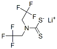Carbamodithioic acid, bis(2,2,2-trifluoroethyl)-, lithium salt 结构式