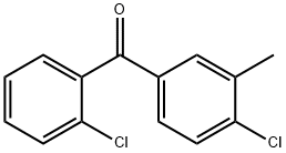 2,4'-DICHLORO-3'-METHYLBENZOPHENONE 结构式