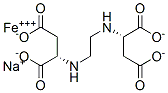 N,N'-(1,2-乙二基)双天冬氨酸铁(III)二钠盐 结构式