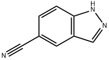 吲唑-5-甲腈 结构式