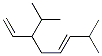 7-Methyl-3-(1-methylethyl)-1,5-octadiene 结构式